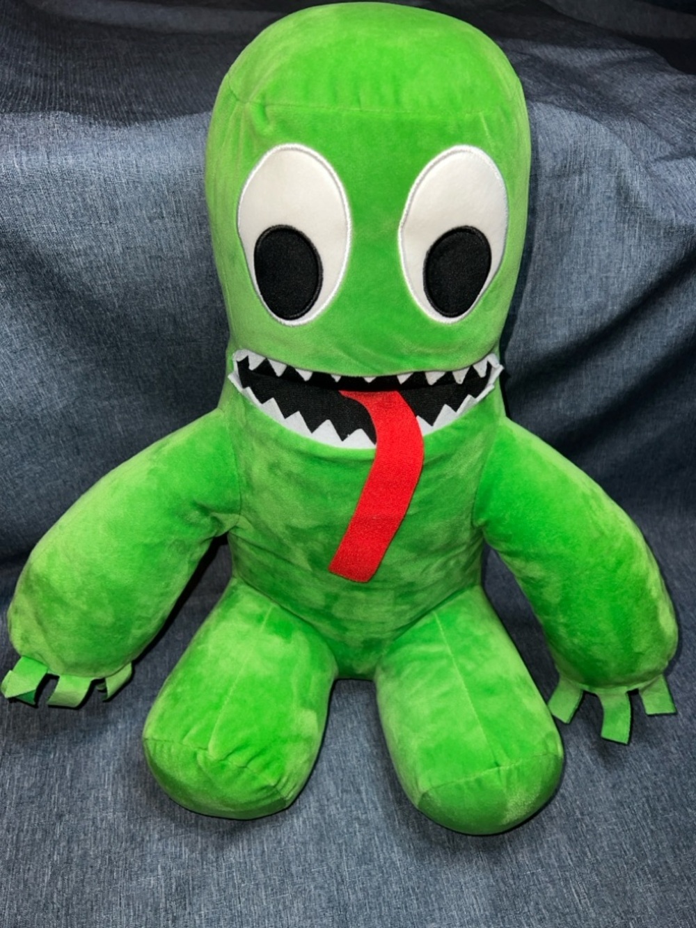 Rainbow Friends Green Large Plush 18" Tall Official Soft Stuffed Toy EUC